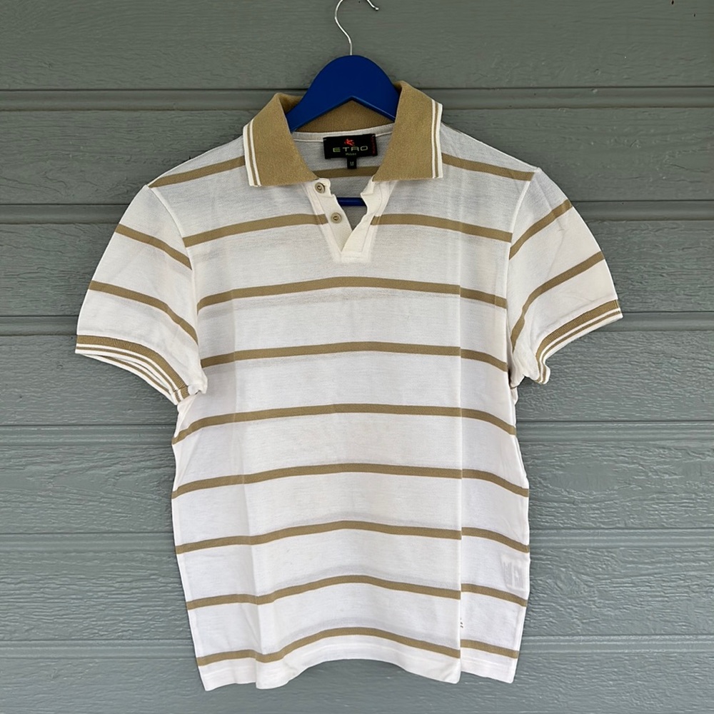 ETRO striped polo tshirt size M